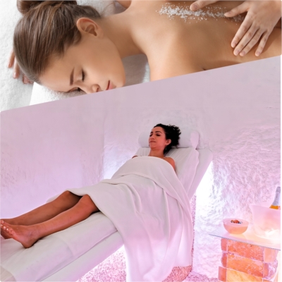 PACK. SESIÓN DE HALOTERAPIA, ESPECIAL MASAJE, CON REGALO DE SAL | PRECIO 85 €, 50 minutos. SPA DE SAL terapeútico. Masajes relajante durante 35 minutos mientras respiras Sal en SALT ROOM OVIEDO.jpg