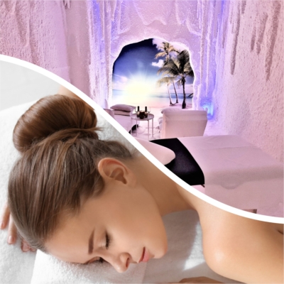 PACK. SESIÓN DE HALOTERAPIA, ESPECIAL MASAJE, CON REGALO DE SAL | PRECIO 140 euros, 80 minutos. SPA DE SAL. Masaje relajante durante 25 minutos cada uno mientran respiras Sal en SALT ROOM GUADALAJARA.jpg